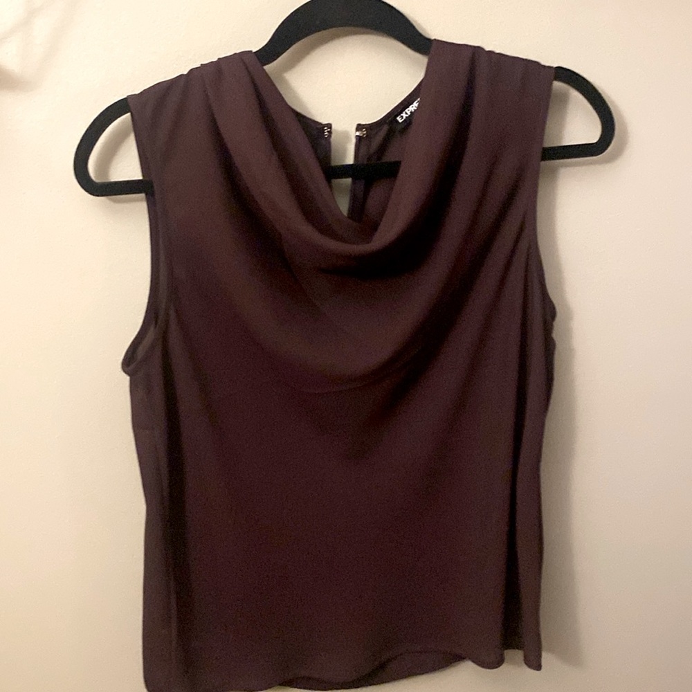 woman’s blouse, cranberry color size small from express
